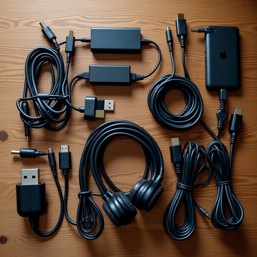 AI generated image for An overhead view of a selection of high-quality ca 