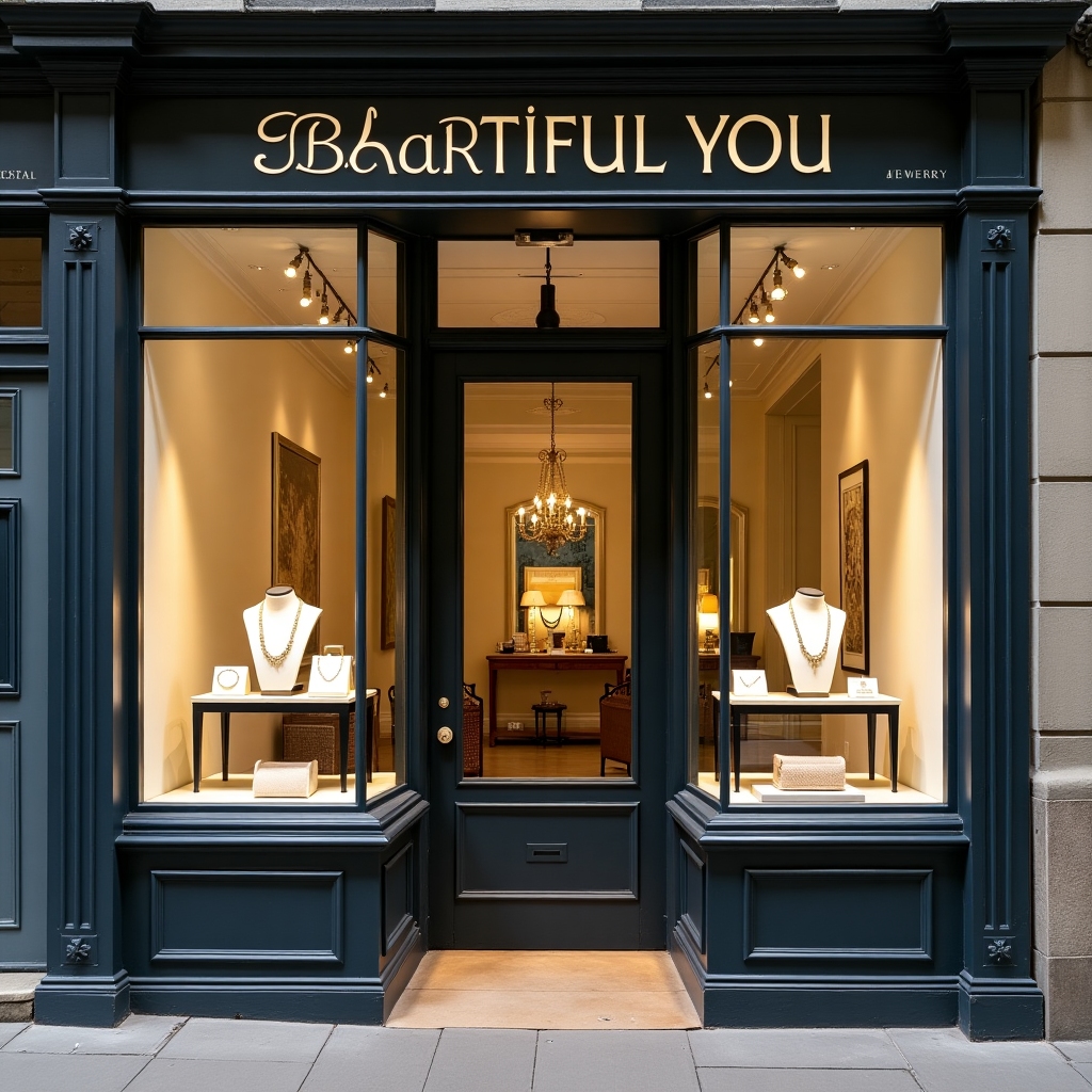 AI generated image for The image should display the storefront of Beautif