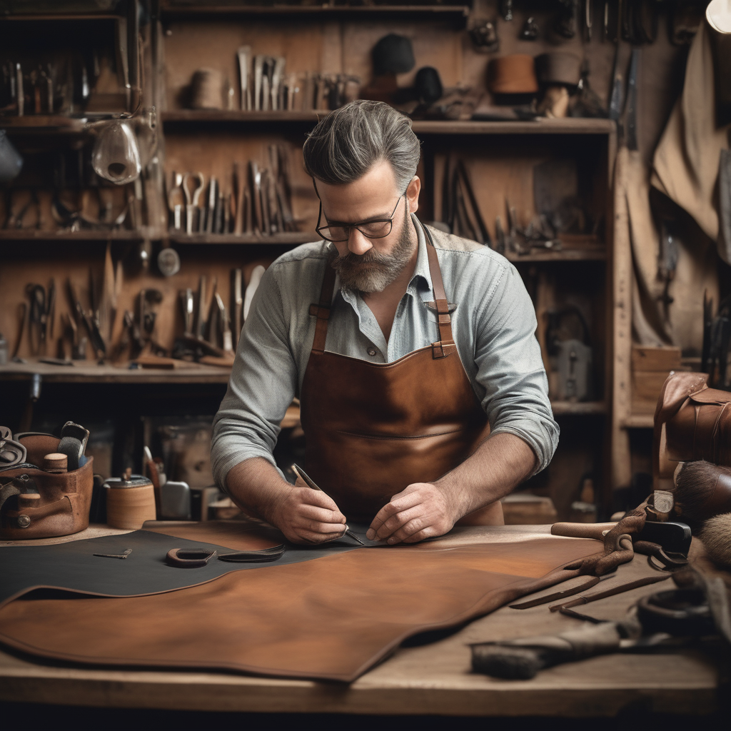 Image for An image showcasing a vintage workshop filled with